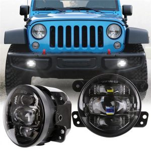 Morsun Luči za vožnjo Sprednji odbijač Projektor LED Meglenka za Jeep Wrangler JK 2007-2017