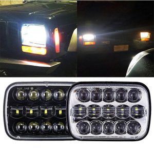 Morsun Square LED žarometi za jeep Wrangler 5x7inch High Low Beam headlight projector