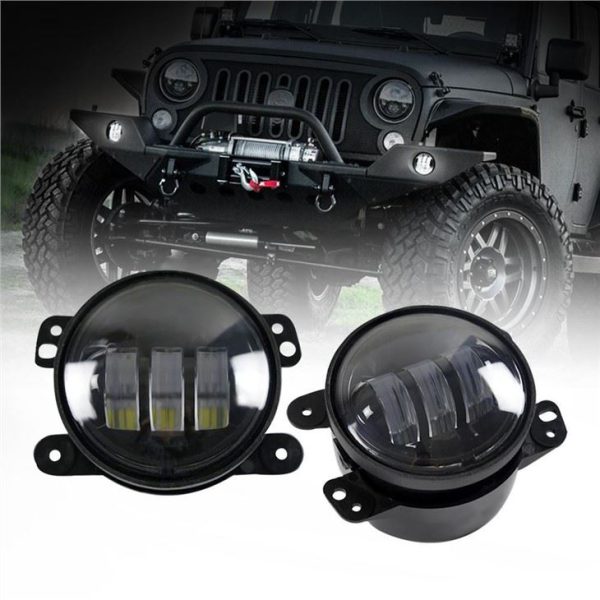 Morsun črn kromiran LED okrogel žaromet za Jeep Wrangler JK TJ LJ